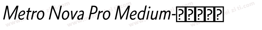 Metro Nova Pro Medium字体转换